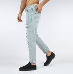 Load image into Gallery viewer, Vote- Boyfriend Trousers- Icy blue- Ripped jeans

