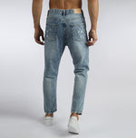 Load image into Gallery viewer, Vote- Boy Friend Trousers- Steel blue-Ripped  jeans
