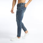 Load image into Gallery viewer, Vote-Skinny Trousers-Ripped steel blue jeans

