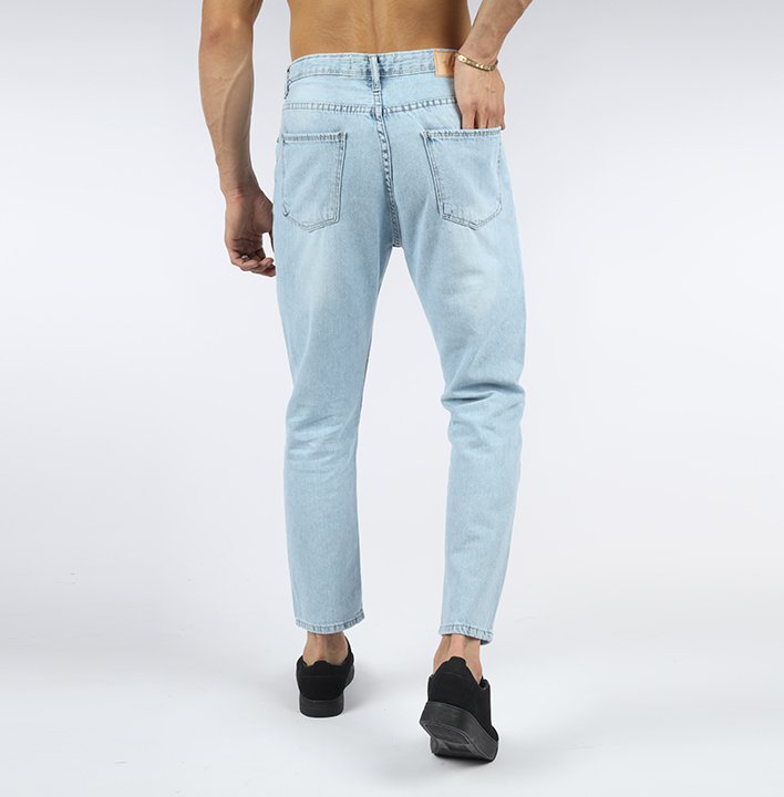 Vote-Boyfriend Trousers-Icy blue jeans