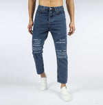 Load image into Gallery viewer, Vote-Boyfriend Trousers-Blue jeans
