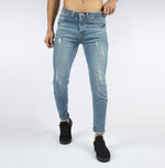 Load image into Gallery viewer, Vote- skinny Trousers- light blue jeans
