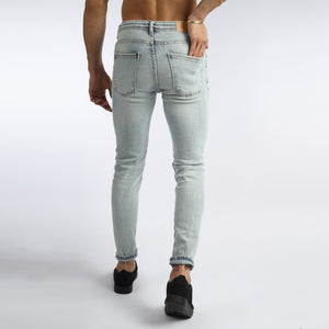 Vote-Skinny Trousers-Icy grey jeans