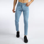 Load image into Gallery viewer, Vote- Slim Fit Trousers- Sky blue- Jeans
