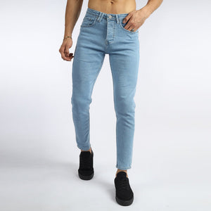 Vote- Slim Fit Trousers- Sky blue- Jeans