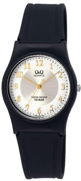 Q&Q Men's White Dial Resin Band Watch - VP34J052Y - Black
