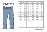 Load image into Gallery viewer, Vote-Boy Friend Trousers-Steel blue- Ripped-Jeans

