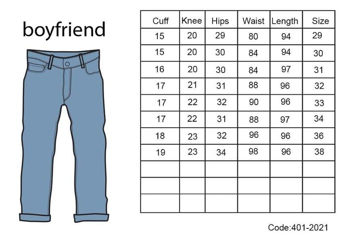 Vote- Boy Friend Trousers-Light blue- Ripped jeans