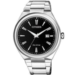 Load image into Gallery viewer, Citizen Men&#39;s Black Dial Stainless Steel Band Watch - AW1370-51F - Silver
