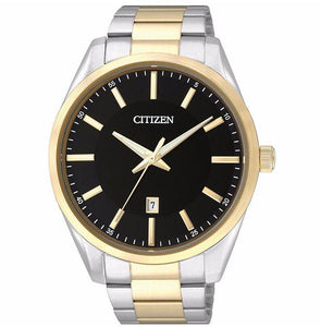 Citizen Men's Black Dial Stainless Steel Band Watch - BI1034-52E