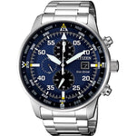Load image into Gallery viewer, Citizen CA0690-88L Eco-Drive Round Stainless Steel Analog Watch for Men, Blue Dial
