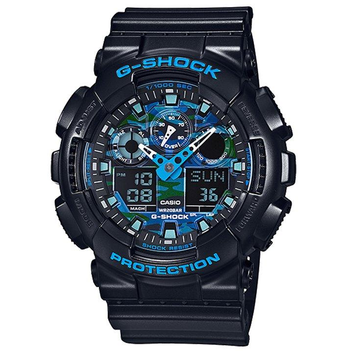 Casio G-Shock Ana-Digi Dial Resin Band Watch for Men - GA-100-1A2