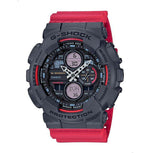 Load image into Gallery viewer, Casio G-Shock Resin Band Analog Digital Watch for Men - GA-140-4ADR- Red and Black
