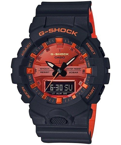 Casio G-Shock Analog-Digital Red Dial Men's Watch GA-800BR-1ADR(G919)