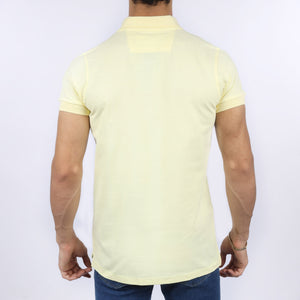 Vote-polo t-shirt- light yellow