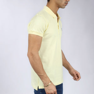 Vote-polo t-shirt- light yellow