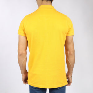 Vote-polo t-shirt- mustard yellow