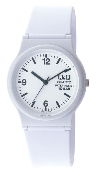Q&Q Men's White Dial Silicone Band Watch - VP46J012Y