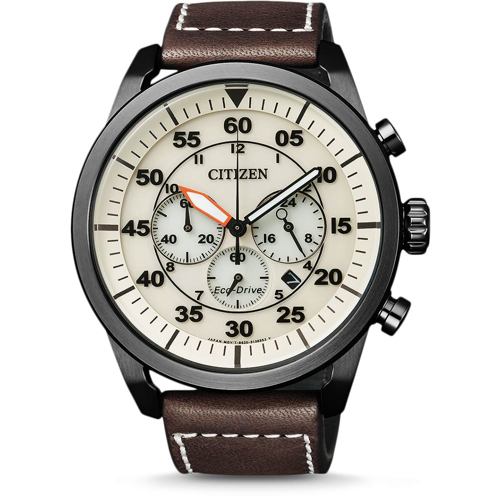 Citizen Casual Watch For Men Analog Leather - CA4215-04W