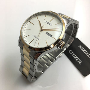 Citizen Men White Dial Stainless Steel Band Watch - NH8356-87A