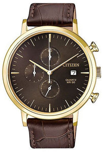 Citizen Casual Watch For Men Analog Leather - AN3612-09X